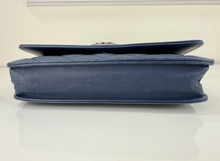 CHANEL BOY WALLET ON CHAIN LAMBSKIN IN NAVY