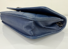 CHANEL BOY WALLET ON CHAIN LAMBSKIN IN NAVY