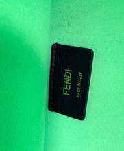FENDI SUNSHINE SHOPPER TOTE LIMITED EDITION EMBOSSED NEON MINT GREEN