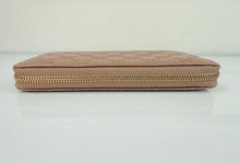 GUCCI GUCCISSIMA ZIP AROUND WALLET METALLIC ROSE GOLD