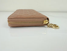 GUCCI GUCCISSIMA ZIP AROUND WALLET METALLIC ROSE GOLD
