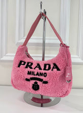 PRADA TERRY CLOTH MINI RE-EDITION 2000S BAG IN PINK