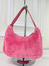 PRADA TERRY CLOTH MINI RE-EDITION 2000S BAG IN PINK