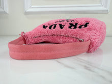 PRADA TERRY CLOTH MINI RE-EDITION 2000S BAG IN PINK