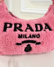 PRADA TERRY CLOTH MINI RE-EDITION 2000S BAG IN PINK