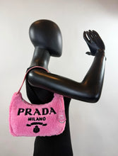 PRADA TERRY CLOTH MINI RE-EDITION 2000S BAG IN PINK