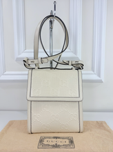 GUCCI JUMBO GG EMBOSSED MESSENGER BAG