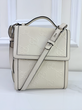 GUCCI JUMBO GG EMBOSSED MESSENGER BAG
