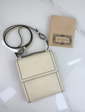 GUCCI JUMBO GG EMBOSSED MESSENGER BAG