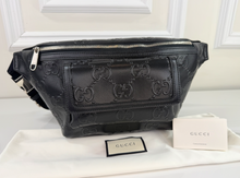 GUCCI BELT BAG LARGE JUMBO GG EMBOSSED FRONT POCKET