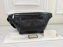 GUCCI BELT BAG LARGE JUMBO GG EMBOSSED FRONT POCKET