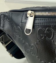 GUCCI BELT BAG LARGE JUMBO GG EMBOSSED FRONT POCKET