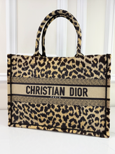 DIOR BOOK TOTE MEDIUM CANVAS MIZZA LEOPARD