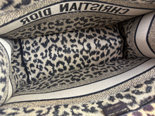 DIOR BOOK TOTE MEDIUM CANVAS MIZZA LEOPARD