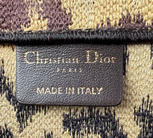 DIOR BOOK TOTE MEDIUM CANVAS MIZZA LEOPARD