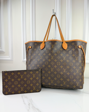 LOUIS VUITTON NEVERFULL GM MONOGRAM FULL SET IN BEIGE