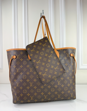 LOUIS VUITTON NEVERFULL GM MONOGRAM FULL SET IN BEIGE