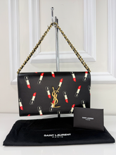 YSL LIPSTICK PRINT CLASSIC KATE CLUTCH / ON CHAIN
