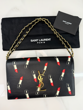 YSL LIPSTICK PRINT CLASSIC KATE CLUTCH / ON CHAIN