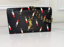 YSL LIPSTICK PRINT CLASSIC KATE CLUTCH / ON CHAIN