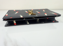 YSL LIPSTICK PRINT CLASSIC KATE CLUTCH / ON CHAIN