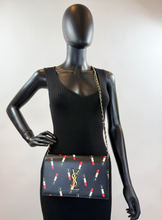 YSL LIPSTICK PRINT CLASSIC KATE CLUTCH / ON CHAIN