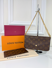 LOUIS VUITTON POCHETTE FELICIE CHAIN WALLET FULL SET