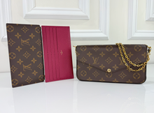 LOUIS VUITTON POCHETTE FELICIE CHAIN WALLET FULL SET