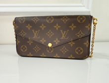 LOUIS VUITTON POCHETTE FELICIE CHAIN WALLET FULL SET