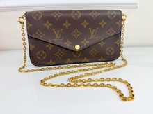 LOUIS VUITTON POCHETTE FELICIE CHAIN WALLET FULL SET