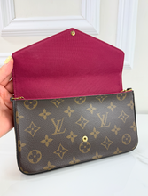 LOUIS VUITTON POCHETTE FELICIE CHAIN WALLET FULL SET