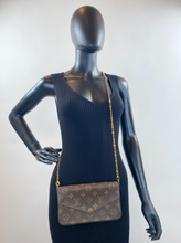 LOUIS VUITTON POCHETTE FELICIE CHAIN WALLET FULL SET