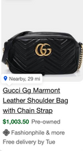 GUCCI MARMONT GG MATELASSE CHAIN CROSSBODY