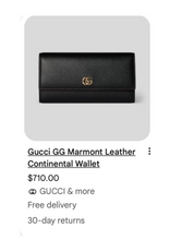 GUCCI GG MARMONT CONTINENTAL WALLET