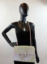 CHANEL CUSTOM CRYSTAL JERSEY FLAP BAG