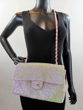 CHANEL CUSTOM CRYSTAL JERSEY FLAP BAG