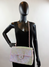CHANEL CUSTOM CRYSTAL JERSEY FLAP BAG