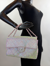 CHANEL CUSTOM CRYSTAL JERSEY FLAP BAG
