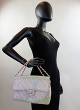 CHANEL CUSTOM CRYSTAL JERSEY FLAP BAG