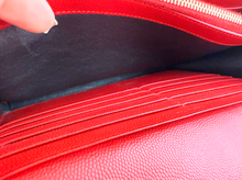 YSL MATELASSE FLAP ENVELOPE CROSSBODY IN RED