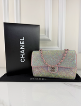 CHANEL CUSTOM CRYSTAL JERSEY FLAP BAG