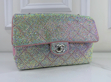 CHANEL CUSTOM CRYSTAL JERSEY FLAP BAG