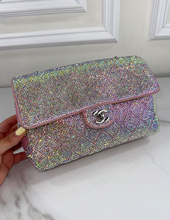 CHANEL CUSTOM CRYSTAL JERSEY FLAP BAG