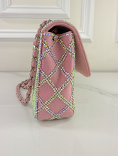CHANEL CUSTOM CRYSTAL JERSEY FLAP BAG