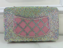 CHANEL CUSTOM CRYSTAL JERSEY FLAP BAG