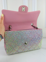 CHANEL CUSTOM CRYSTAL JERSEY FLAP BAG