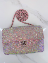 CHANEL CUSTOM CRYSTAL JERSEY FLAP BAG