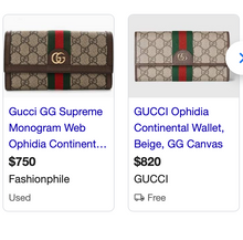 GUCCI OPHIDIA LARGE WALLET / WOC