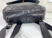 CHANEL VINTAGE QUILTED CC FLAP LAMBSKIN BACKPACK