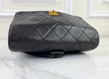 CHANEL VINTAGE QUILTED CC FLAP LAMBSKIN BACKPACK